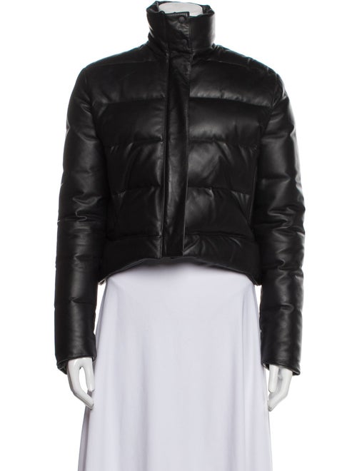 Christopher Kane Leather Down Jacket