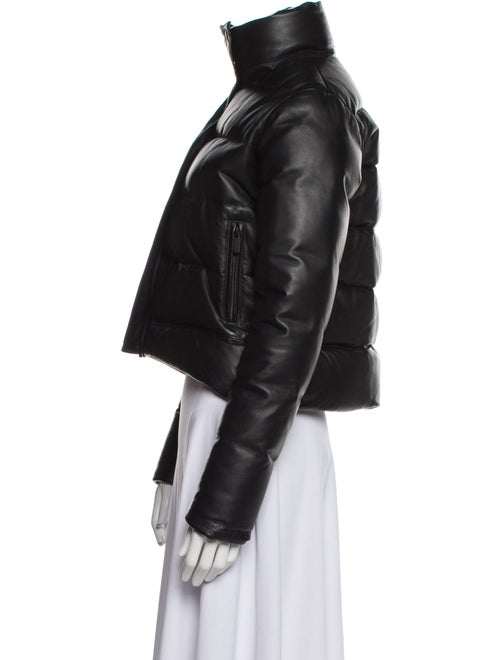 Christopher Kane Leather Down Jacket