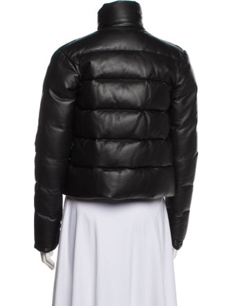 Christopher Kane Leather Down Jacket