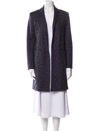 Christopher Kane Wool Tweed Pattern Coat