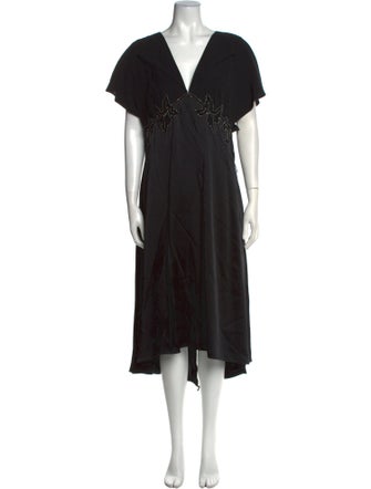 Christopher Kane V-Neck Long Dress