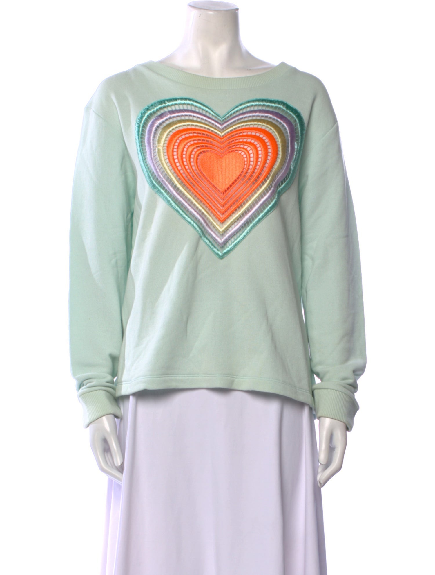 Christopher Kane Graphic Print Scoop Neck Sweatshirt