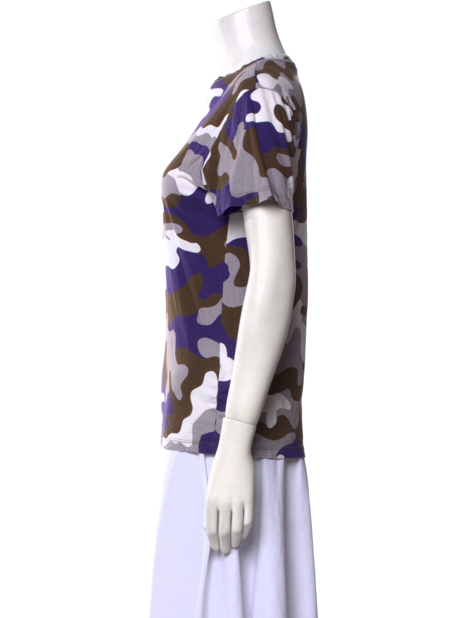 Christopher Kane Camouflage Print Crew Neck T-Shirt