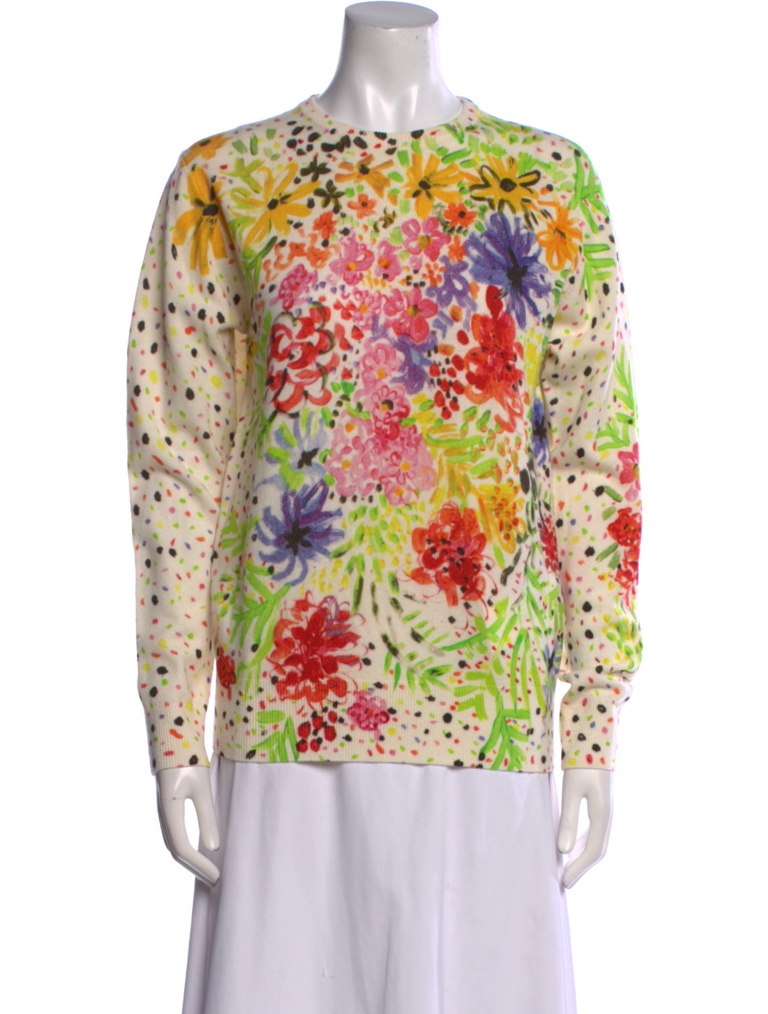 Christopher Kane Wool Printed Sweater