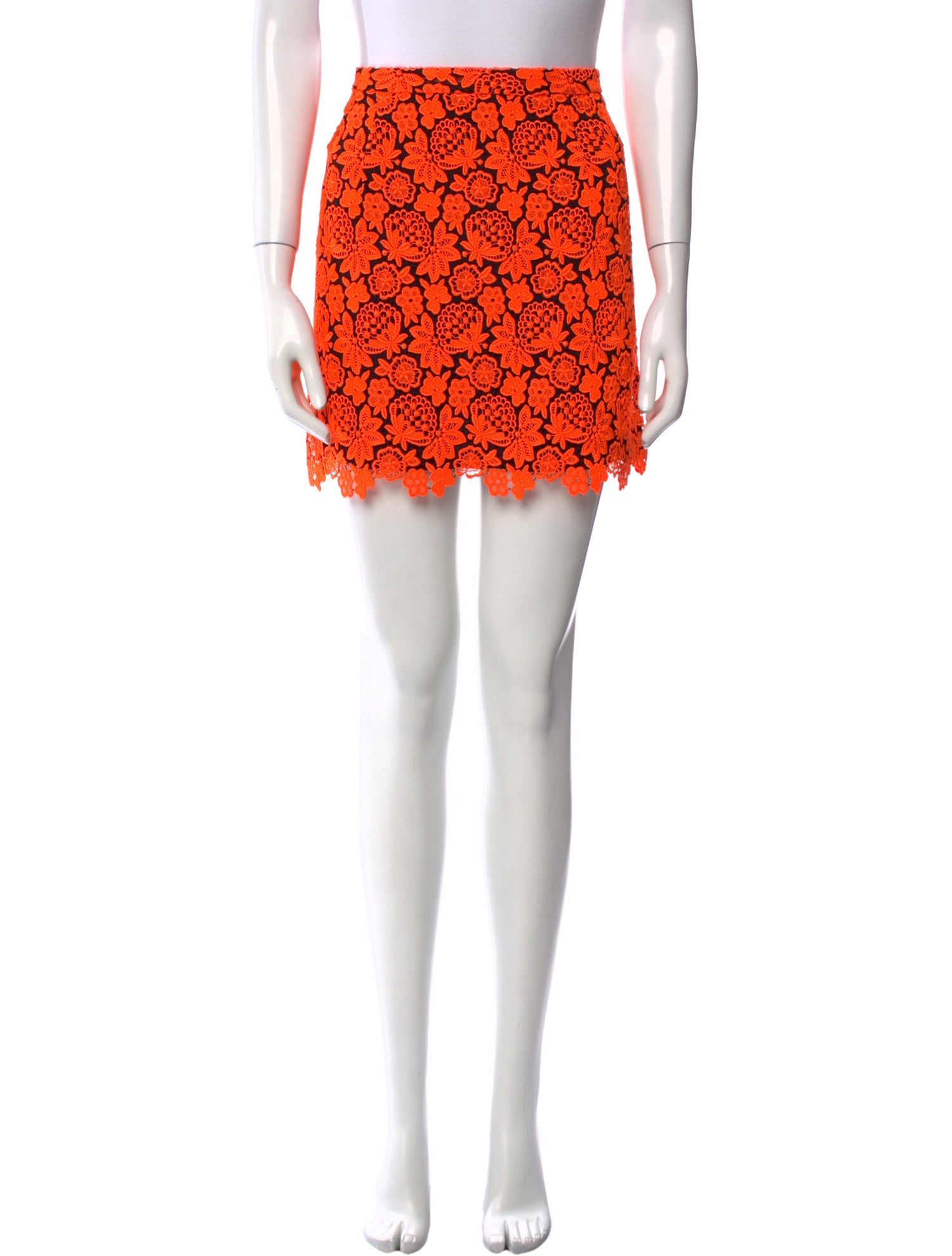 Christopher Kane Lace Pattern Mini Skirt