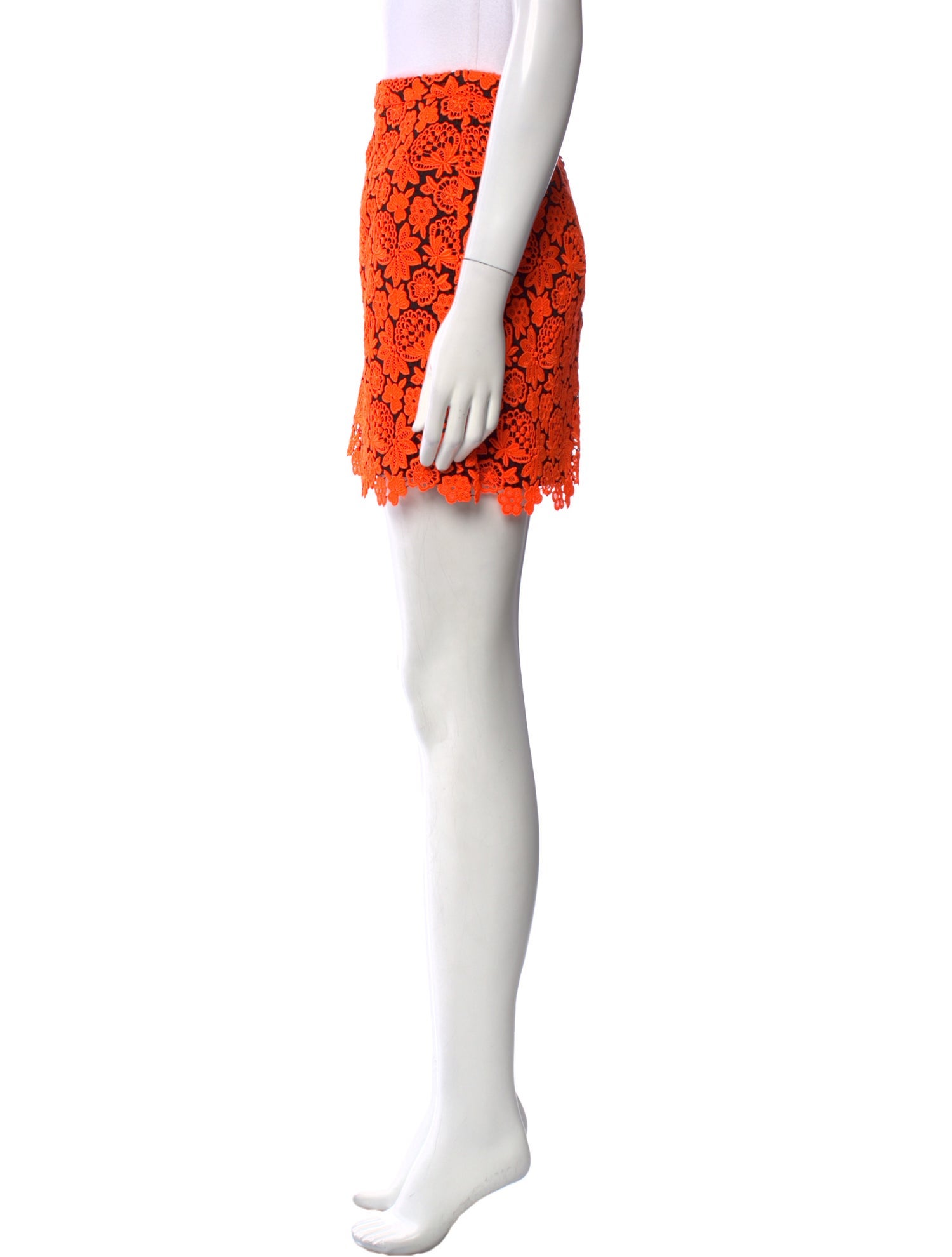 Christopher Kane Lace Pattern Mini Skirt