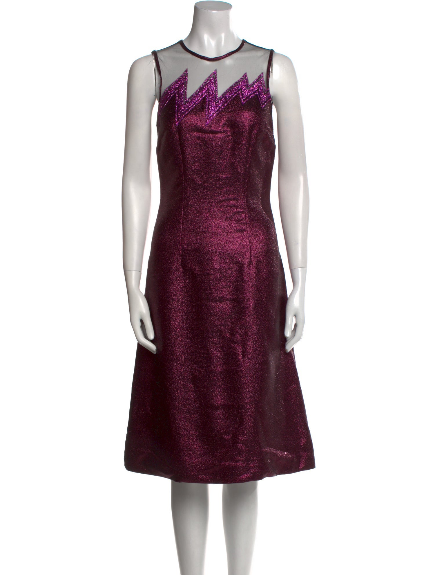 Christopher Kane Virgin Wool Midi Length Dress