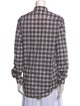 Christopher Kane Plaid Print Long Sleeve Button-Up Top