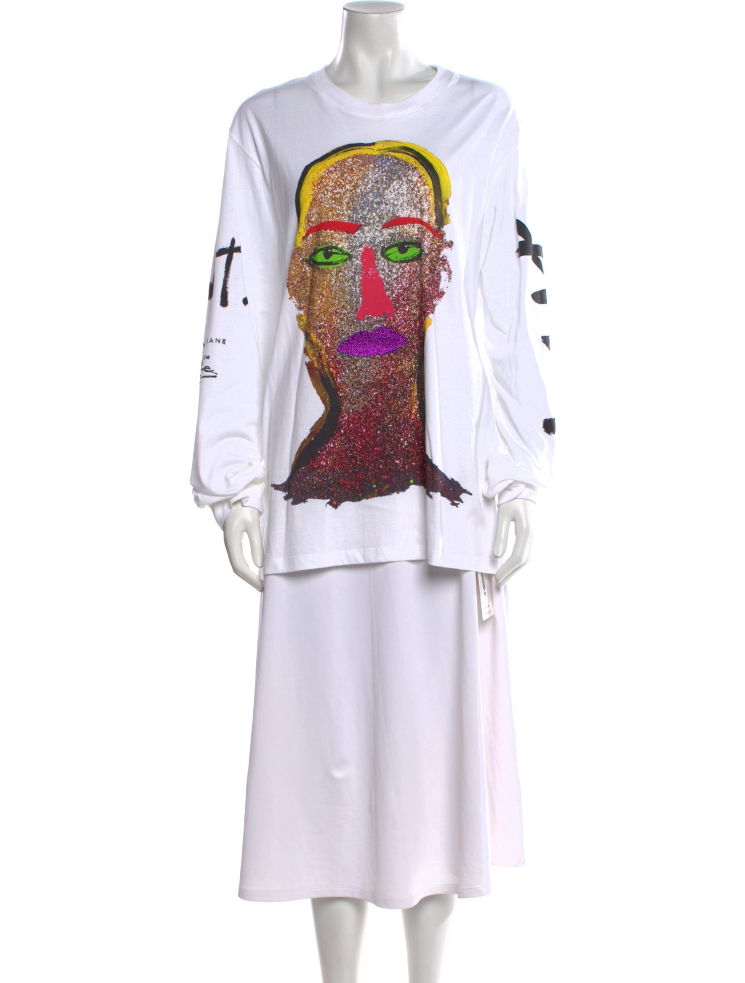 Christopher Kane Graphic Print Crew Neck T-Shirt w/ Tags