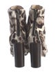 Christopher Kane Ponyhair Animal Print Boots