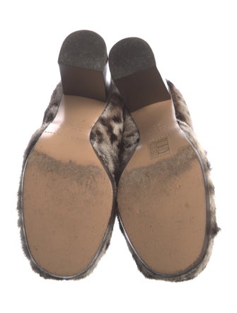 Christopher Kane Ponyhair Animal Print Boots