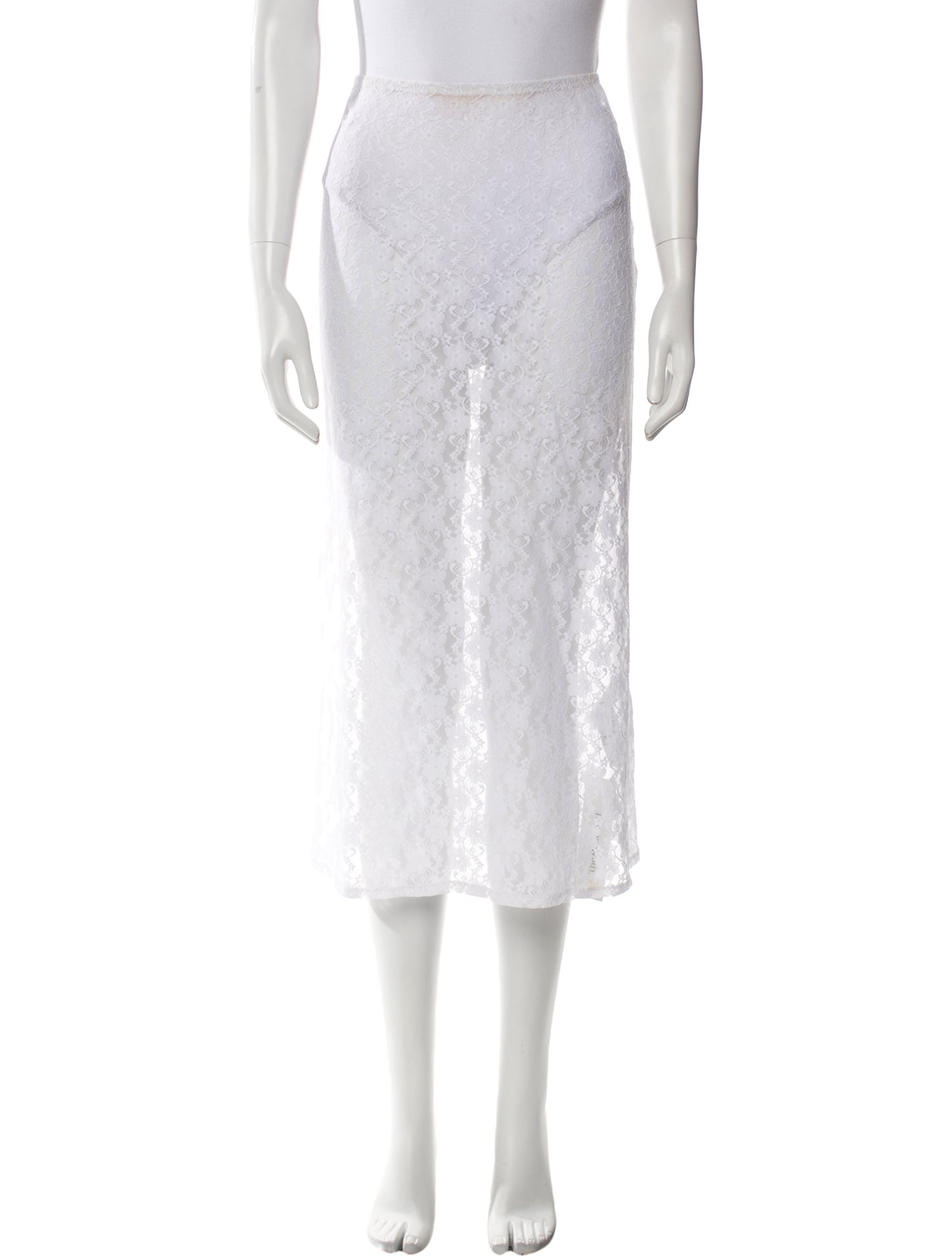 Christopher Kane Silk Midi Length Skirt