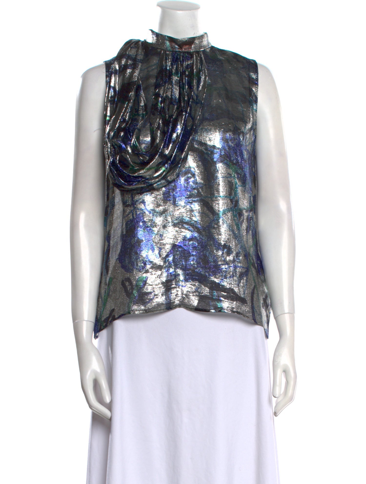 Christopher Kane Silk Printed Blouse