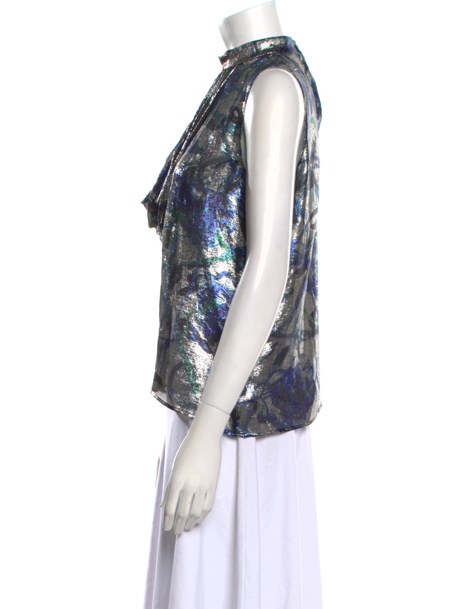 Christopher Kane Silk Printed Blouse