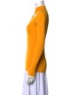 Christopher Kane Merino Wool Mock Neck Sweater