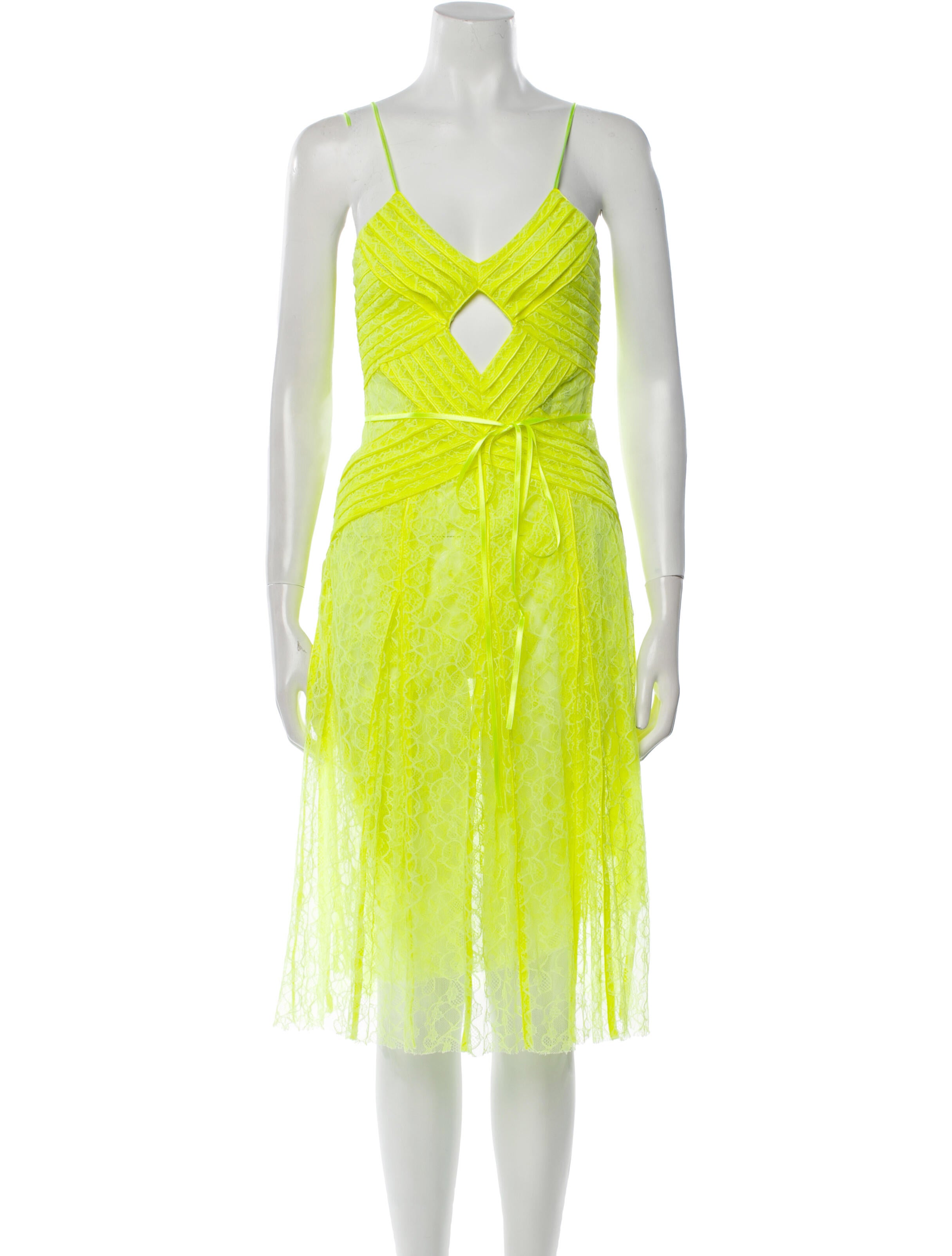 Christopher Kane V-Neck Midi Length Dress