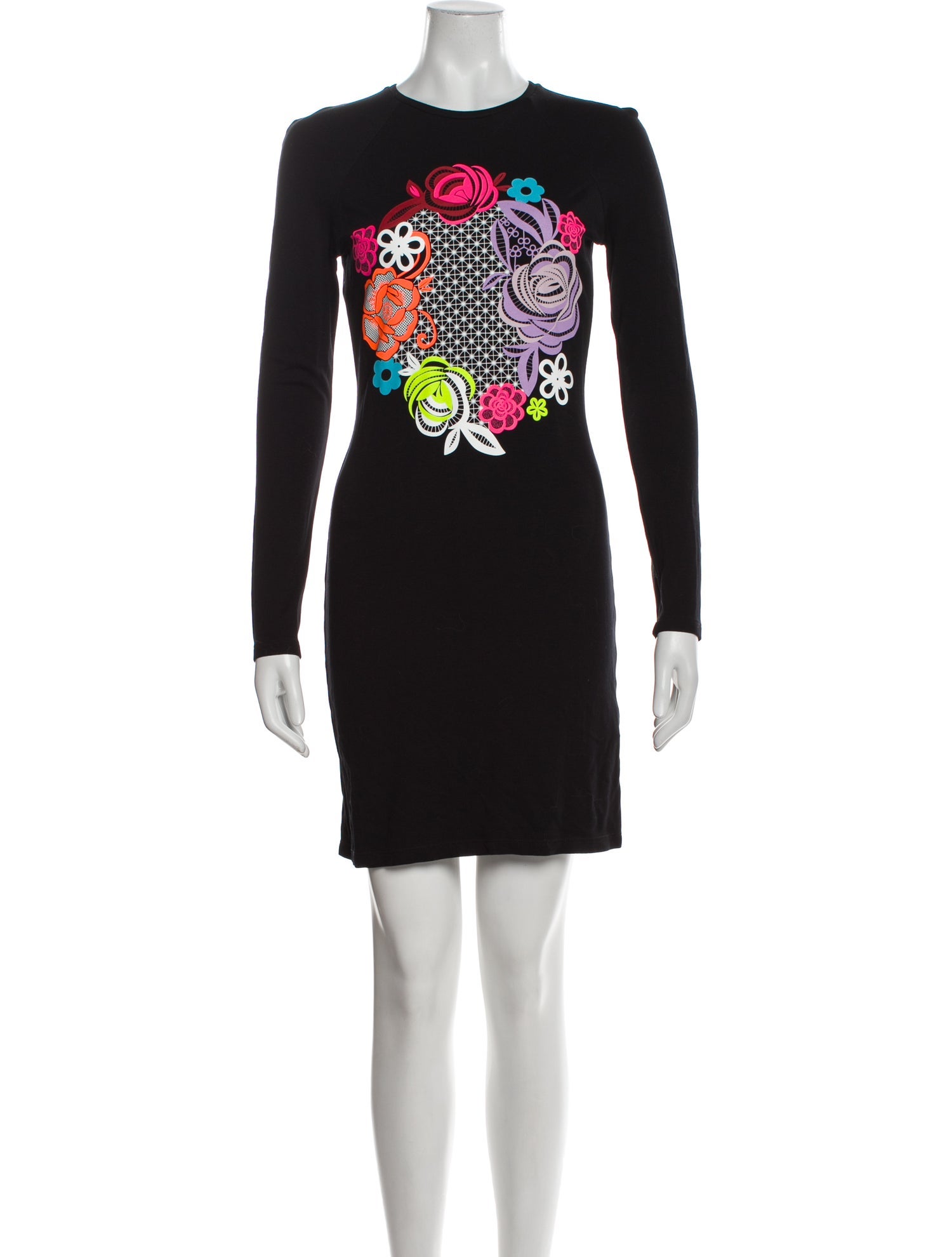 Christopher Kane Graphic Print Mini Dress