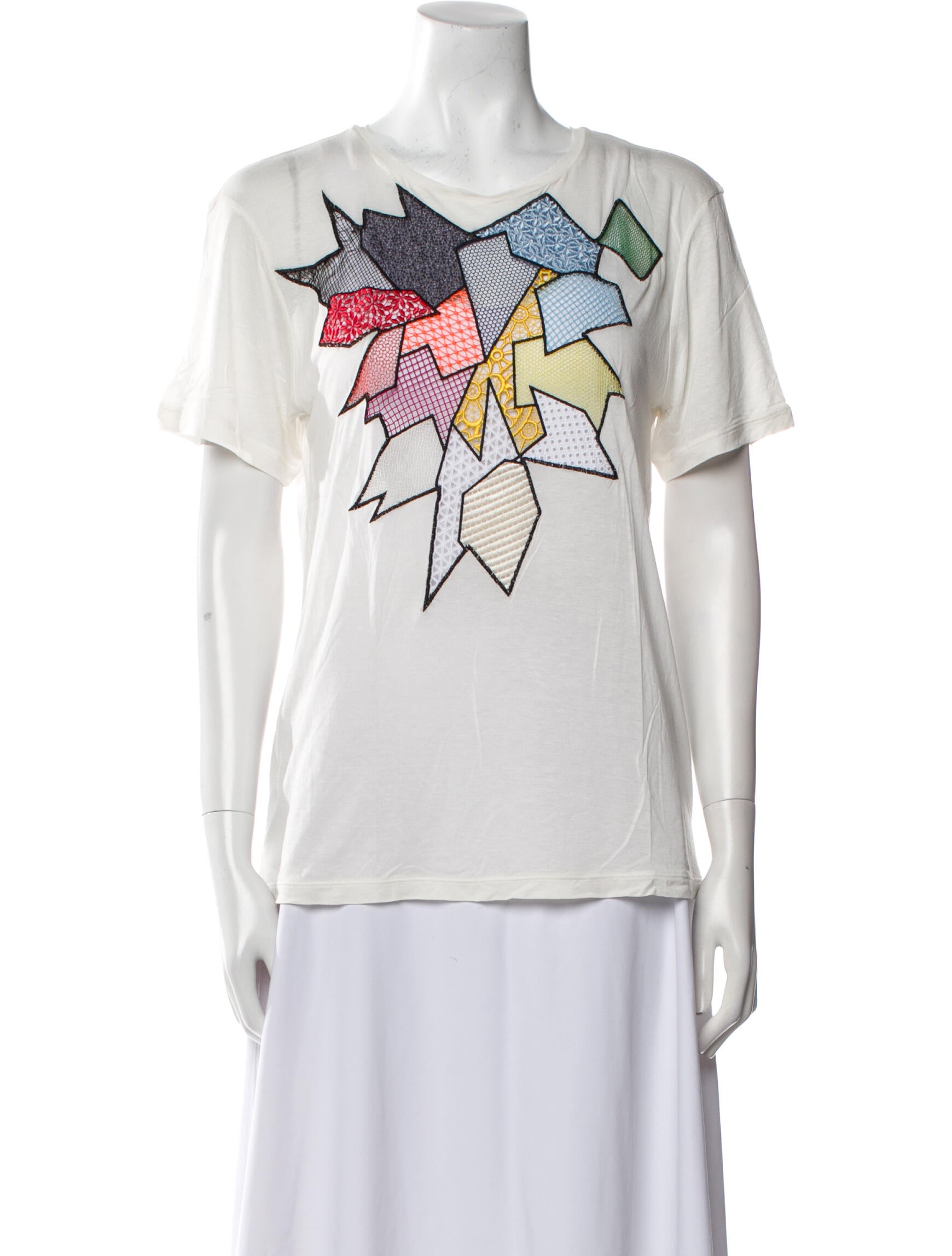 Christopher Kane Graphic Print Crew Neck T-Shirt