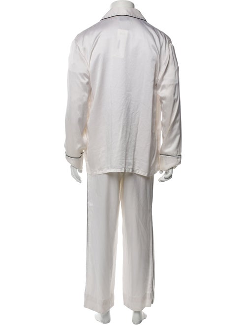 Christopher Kane Silk Graphic Print Pajama Set