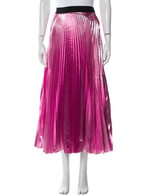 Christopher Kane Pleated Accents Midi Length Skirt