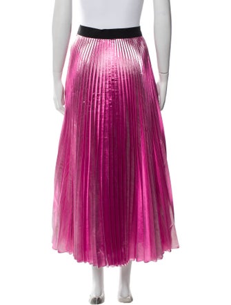 Christopher Kane Pleated Accents Midi Length Skirt