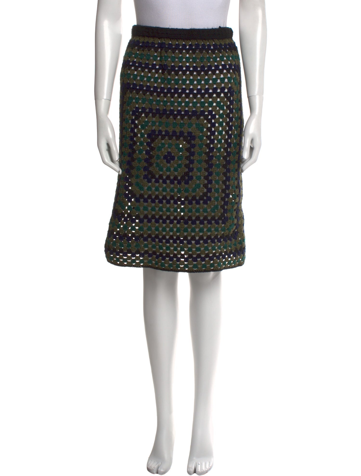 Christopher Kane Cashmere Knee-Length Skirt