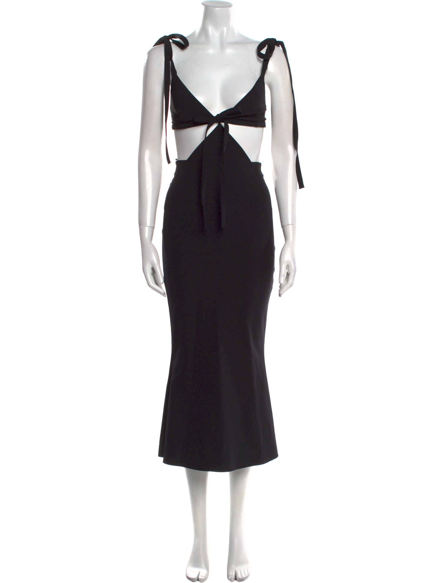 Christopher Kane V-Neck Midi Length Dress