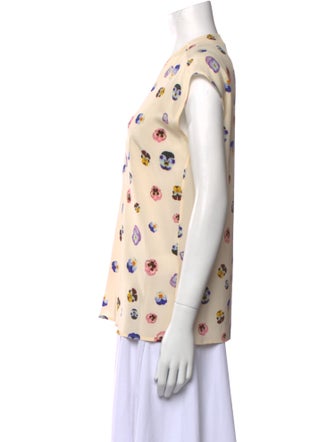 Christopher Kane Silk Printed Blouse