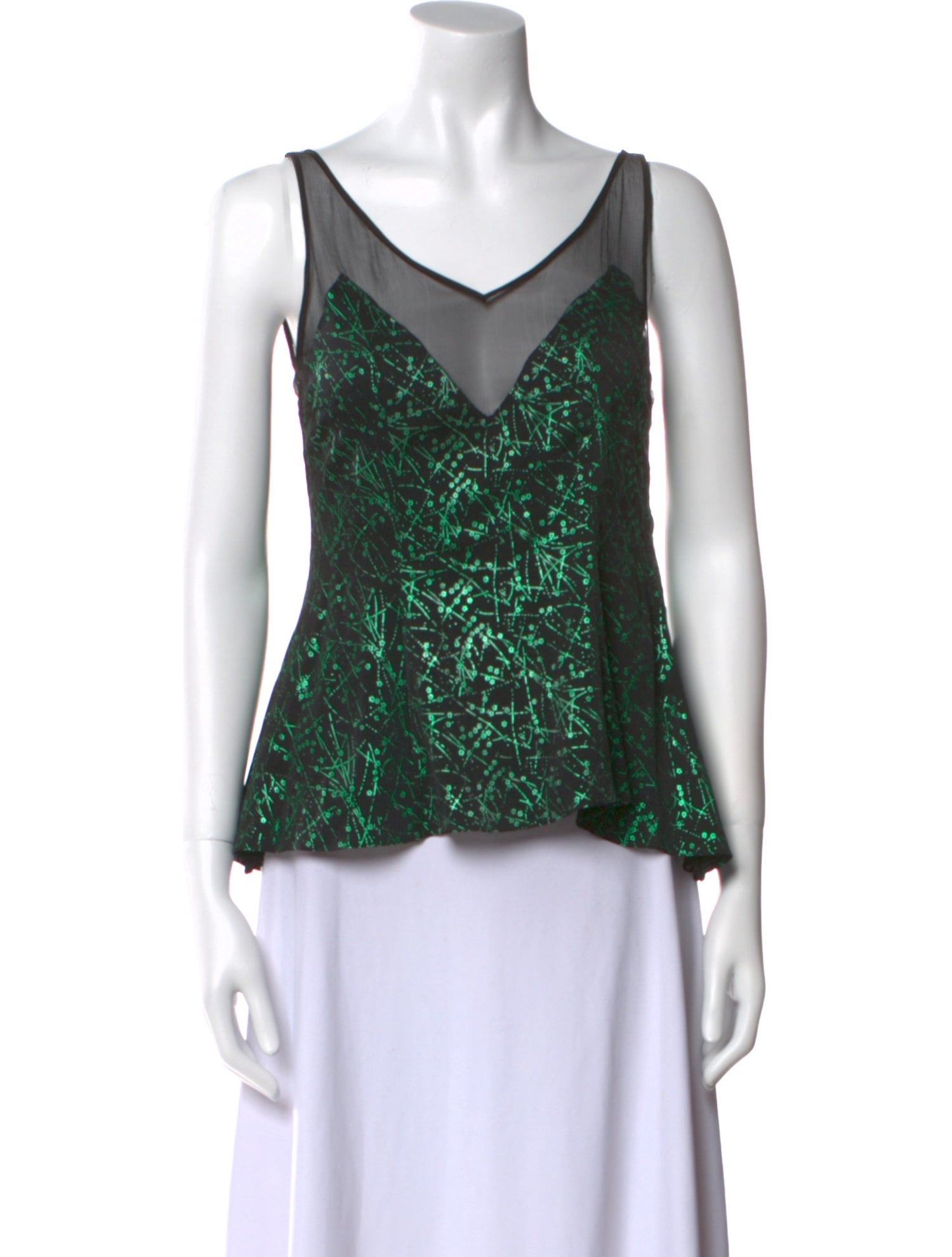 Christopher Kane Silk Printed Top