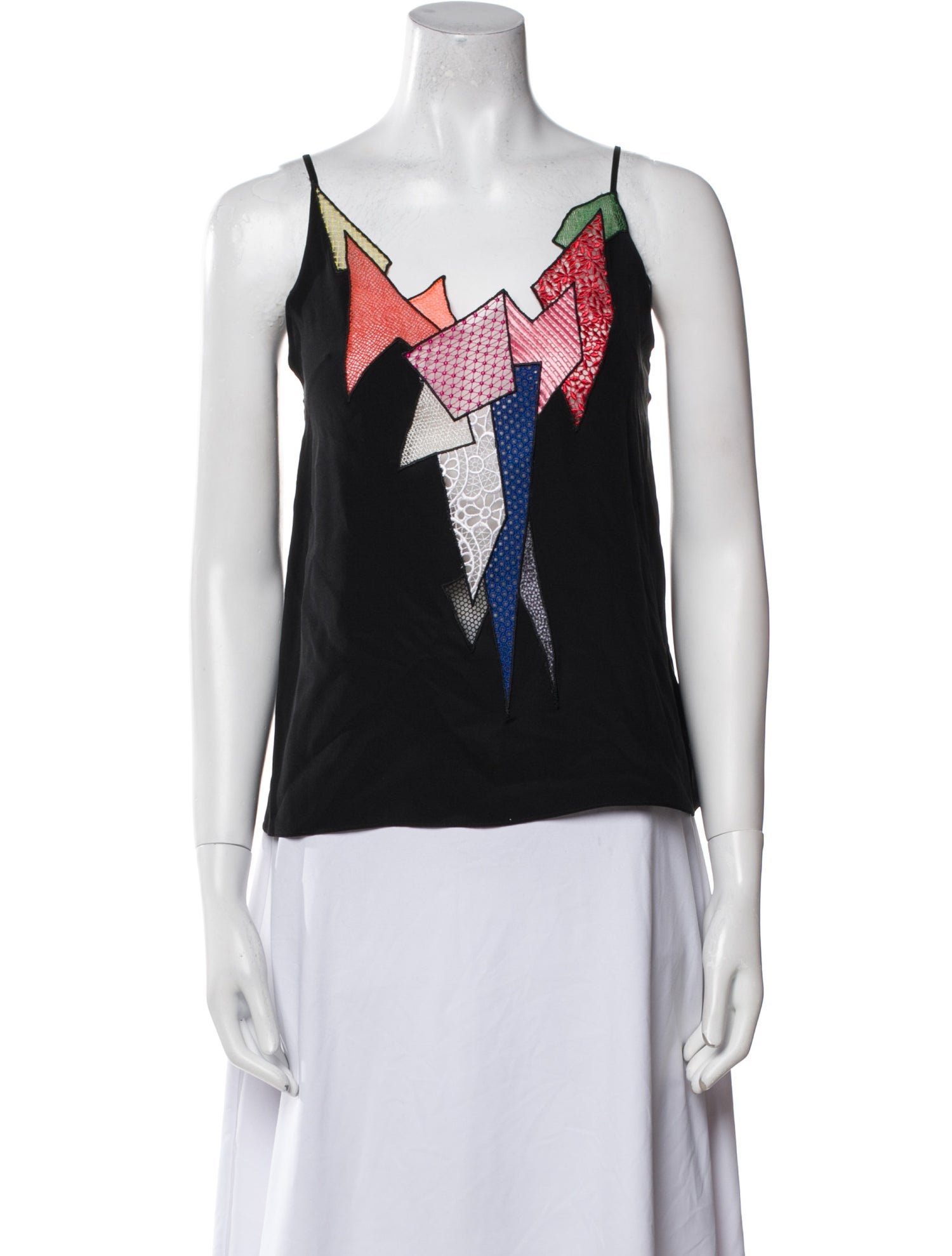 Christopher Kane Silk Printed Top