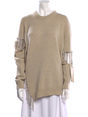 Christopher Kane Virgin Wool Crew Neck Sweater