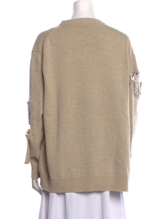Christopher Kane Virgin Wool Crew Neck Sweater