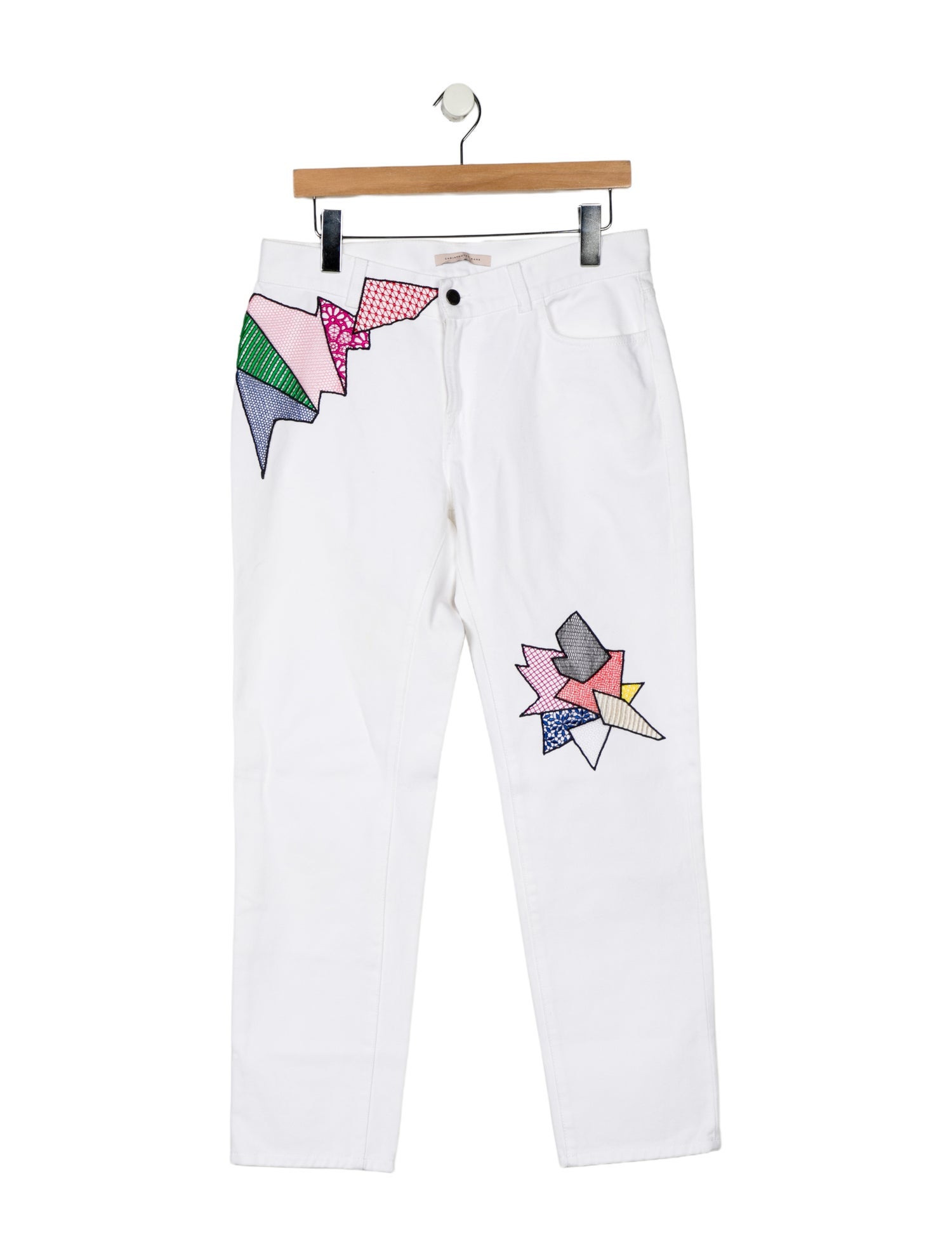 Christopher Kane Mid-Rise Straight Leg Jeans