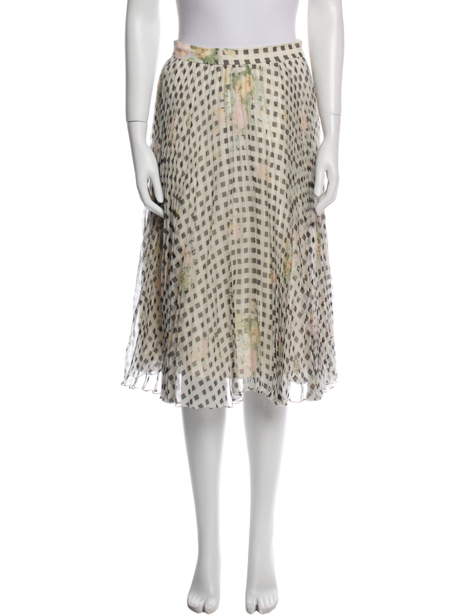 Christopher Kane Silk Midi Length Skirt