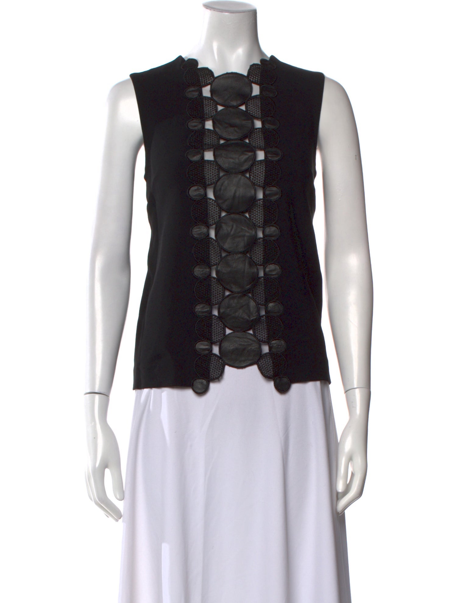 Christopher Kane Crew Neck Sleeveless Top