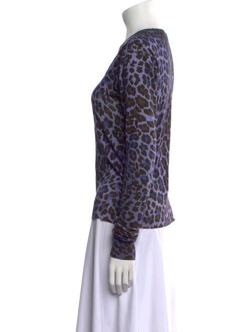 Christopher Kane Silk Animal Print Sweater