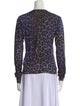 Christopher Kane Silk Animal Print Sweater
