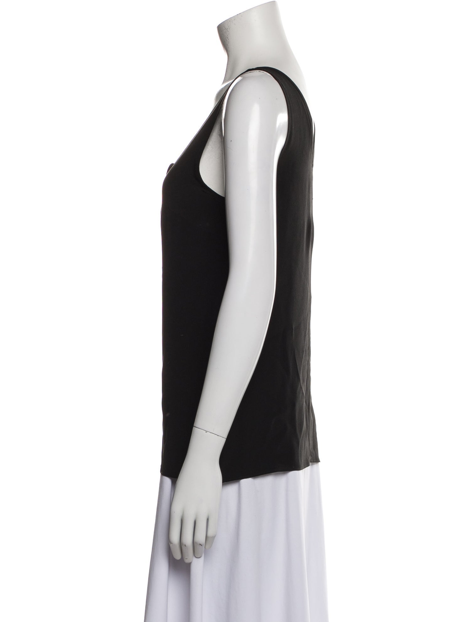 Christopher Kane Silk Scoop Neck Top
