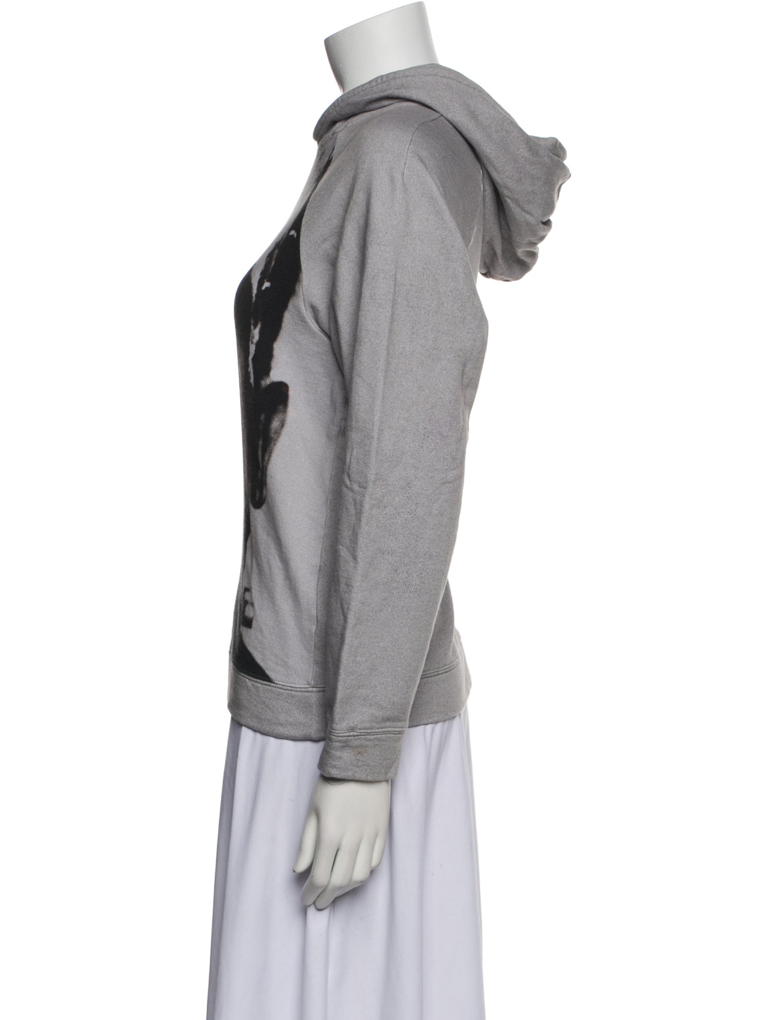 Christopher Kane Graphic Print Mock Neck Sweatshirt