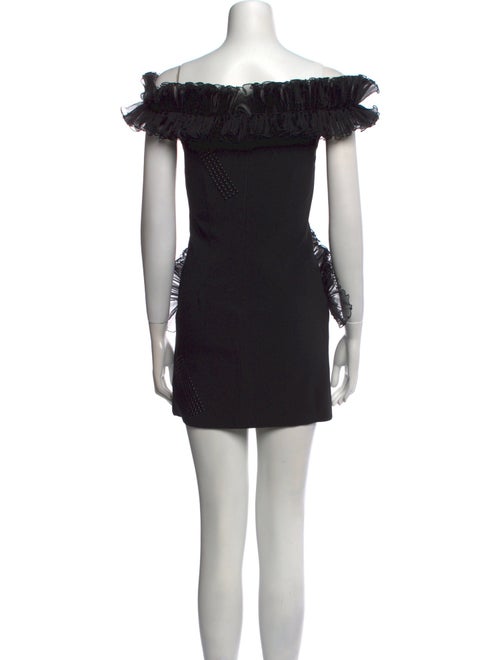 Christopher Kane Off-The-Shoulder Mini Dress
