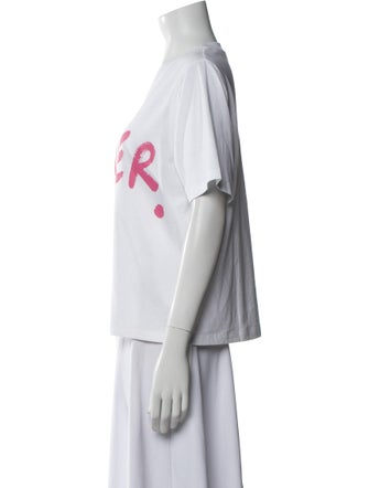 Christopher Kane Graphic Print Crew Neck T-Shirt