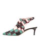 Christopher Kane Patterned Slingback Pumps