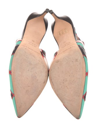 Christopher Kane Patterned Slingback Pumps