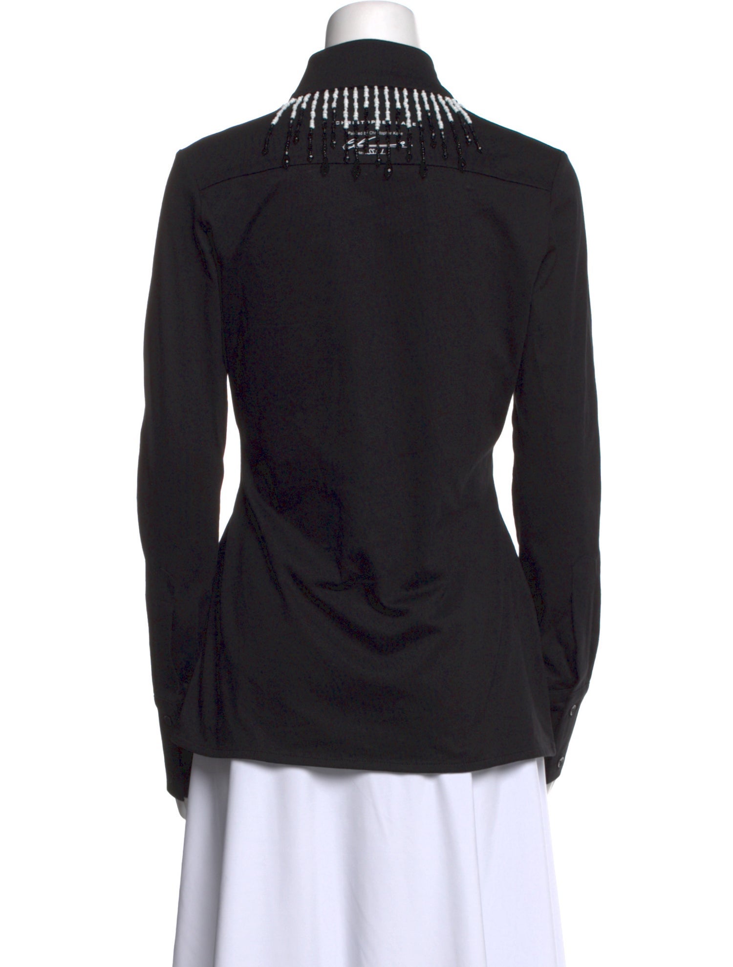 Christopher Kane Long Sleeve Button-Up Top