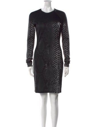 Christopher Kane Animal Print Mini Dress