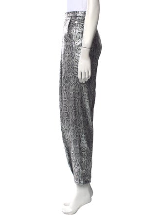 Christopher Kane Animal Print Skinny Leg Pants