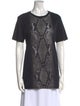 Christopher Kane Animal Print Crew Neck T-Shirt