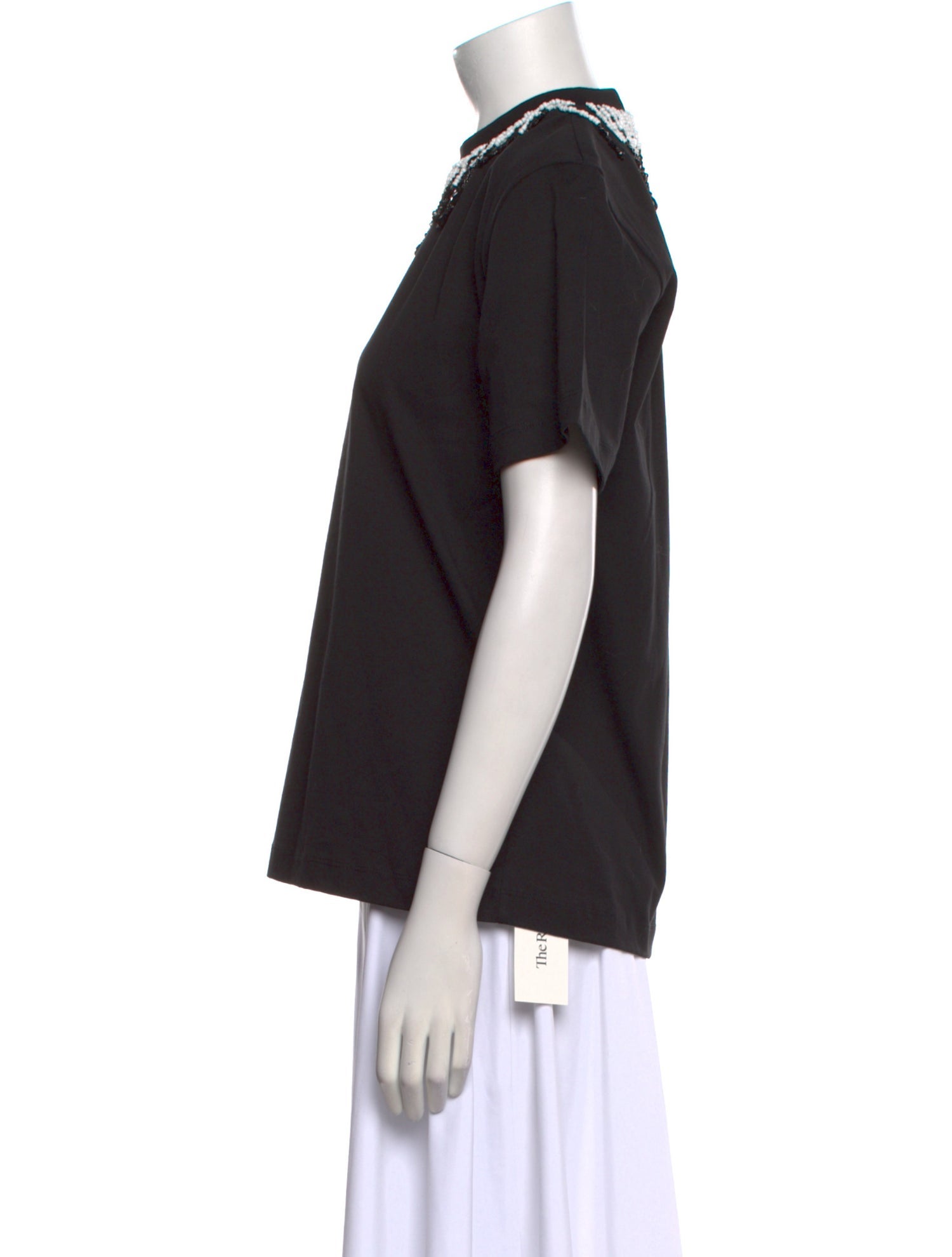 Christopher Kane Mock Neck Short Sleeve T-Shirt
