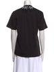 Christopher Kane Mock Neck Short Sleeve T-Shirt
