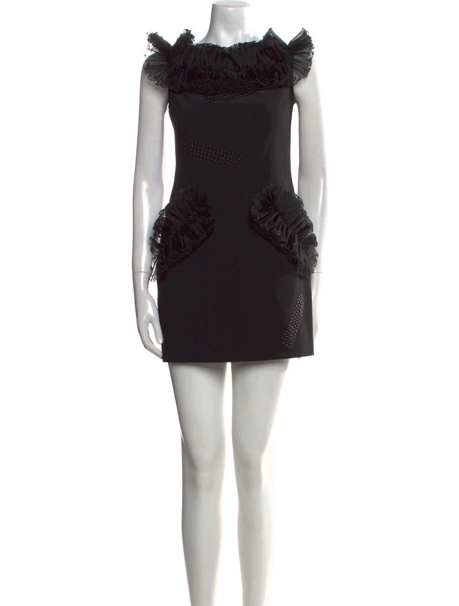 Christopher Kane Square Neckline Mini Dress